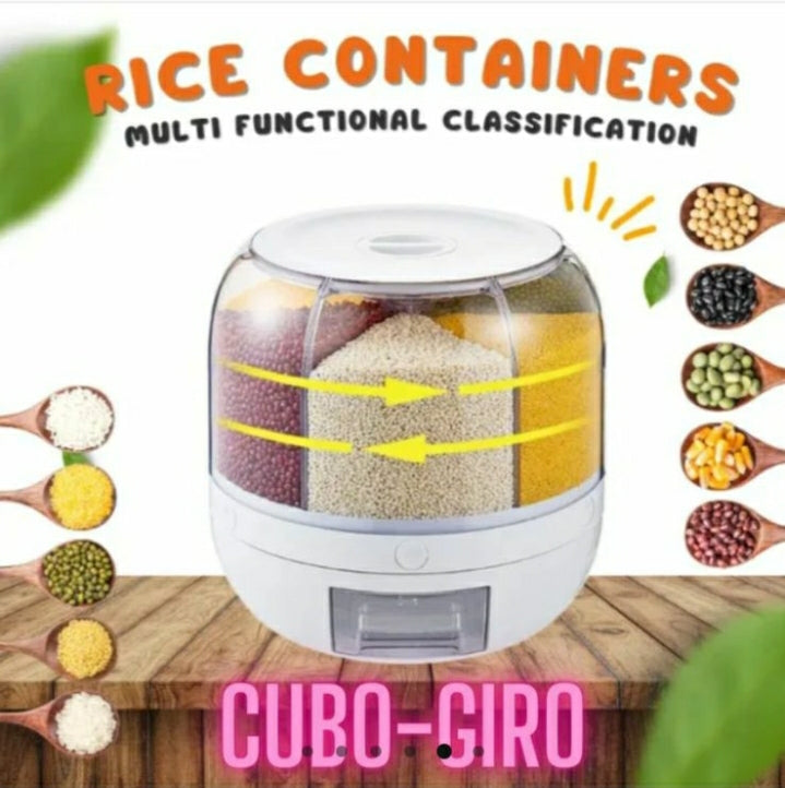 Dispensador de Granos, Cubo Giro
