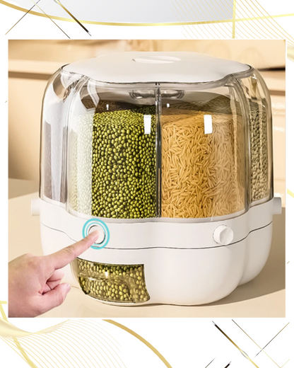 Dispensador de Granos, Cubo Giro