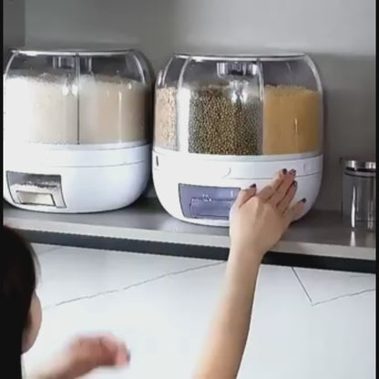 Dispensador de Granos, Cubo Giro